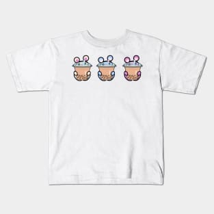 Three Chibis (Bubble Tea) Kids T-Shirt